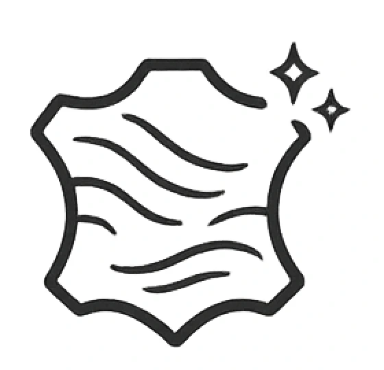 Full-grain leather material texture